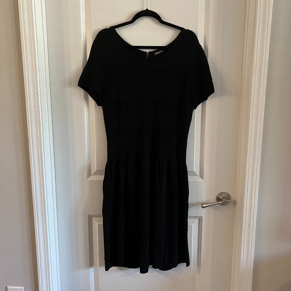 Black J. Mclaughlin Short Sleeve Dress Size XL